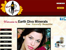 Tablet Screenshot of earthdivacosmetics.com